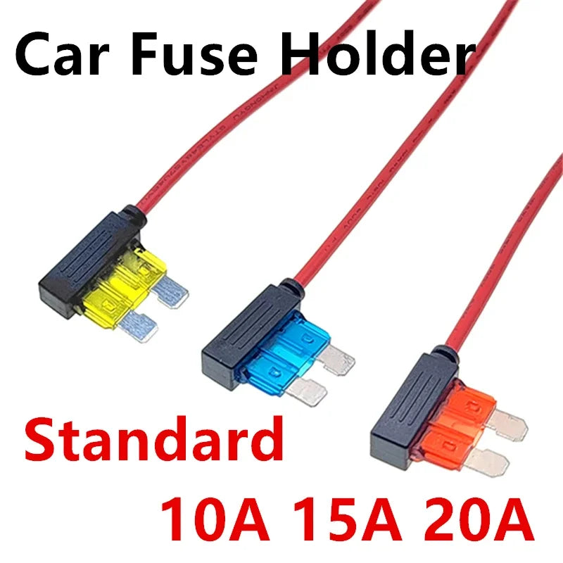 12V 5A 10A 15A 20A Car Fuse Holder Add-A-Circuit TAP Adapter Micro Standard ATM APM Blade MINI Medium Simple Safety Device