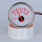 52mm Volt Gauge Marine Auto Voltmeter Universal 8-16V Waterproof Gauge Car Boat Instrument Red Backlight 12V Car Voltage Gauge