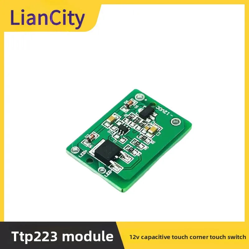 12V TTP223 Touch Control Module Capacitive Touch Switch Momentary Latching Mode For Relay Drive