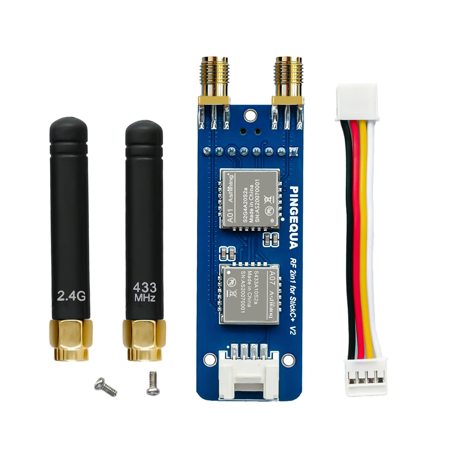 M5Stack StickC Plus2 RF 2-in-1 Module, Supports Both CC1101 and NRF24 Functionalities. Compatible with 2.4GHz and 433MHz Frequen