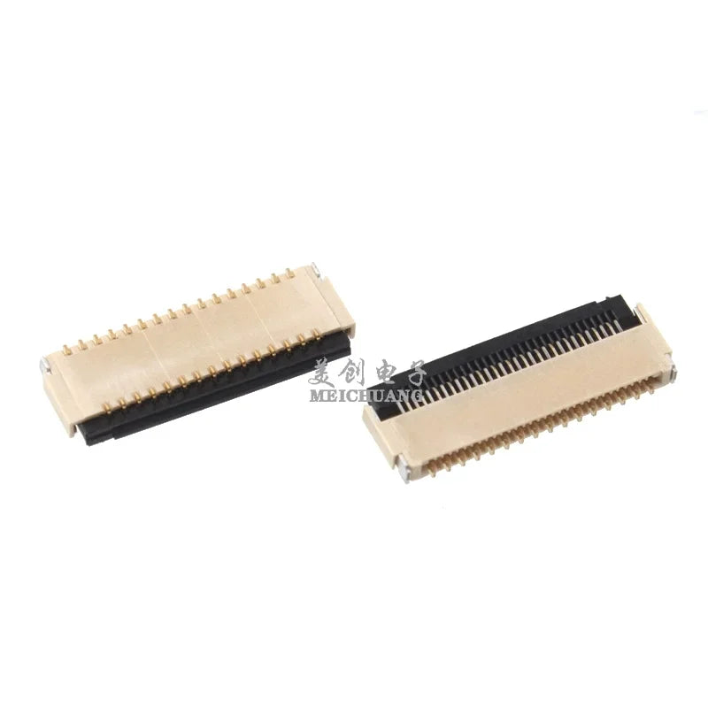 5pcs Fpc 0.3mm Flexible Cable Connector Socket Clamshell Bottom Contact Type 11p/13/15/21/23/25/31/33/35/39/41/45/51 Pin