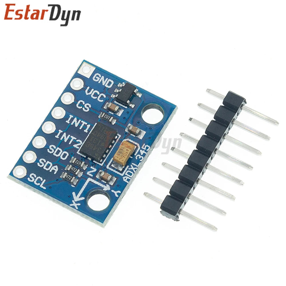 Estardyn GY-291 ADXL345 3-Axis Acceleration Tilt Sensor Module, I2C/SPI 3.3V/5V for Raspberry Pi