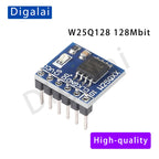 100%New original 2PCS W25Q32 W25Q64 W25Q128 FLASH storage module SPI interface adapter board BV FV
