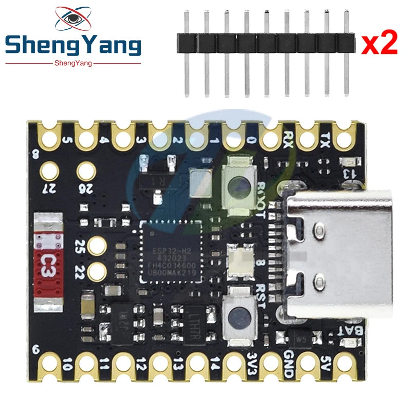 TZT SuperMini ESP32-H2 WiFi+Bluetooth ESP32 Development Board Microcontroller Programming Learning Controller Core Board