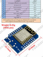 ESP8266 D1 Mini Pro V3.0 Wifi Development Board Nodeu WS2812 RGB DHT11 DHT22 AM2302 Relay DS18B20 BMP180 Motor For Wemos Diy Kit