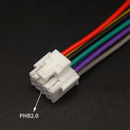 10PCS PHB2.0 Terminal Wire Electronic Single/ Double-headed  Crimping Wiring Reed 2.0mm Connecting