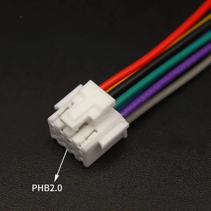 10PCS PHB2.0 Terminal Wire Electronic Single/ Double-headed  Crimping Wiring Reed 2.0mm Connecting