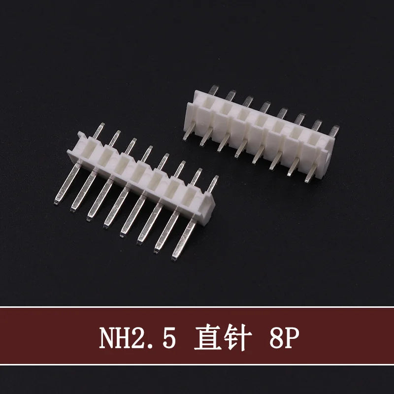 NH2.5mm Picth Connector Terminals H5P-SHF-AA H4P-SHF-AA H3P-SHF-AA H2P-SHF-AA JST 2P/3P/4P/5P/6P/8P/10P/12Pin 2.5mm Connector