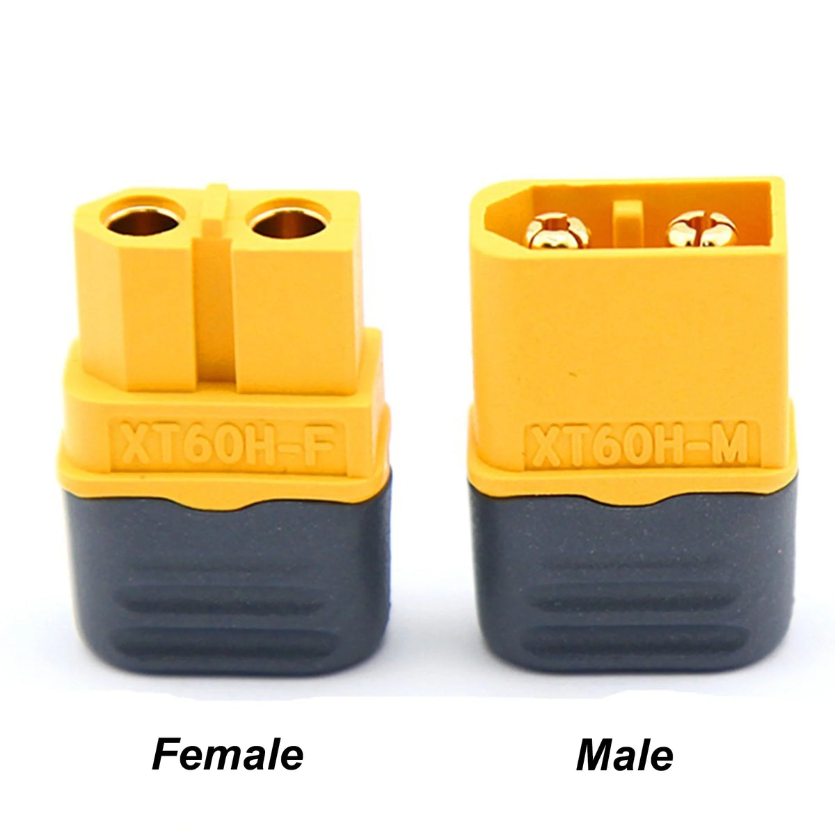 XT60H Female Male to Single Ended Battery Connector Adapter 12AWG Silicone Cable Converter Battery Custom Cable Assembly XT60
