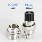 GX16 Gold Plated Aviation Male Plug / Female Socket Industrial Welding Connectors 2PIN 3PIN 4PIN 5PIN 6PIN 7PIN 8PIN 9PIN 10PIN