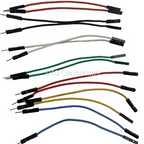 10pcs High-end Soft Silicone Dupont Wire 1P Dupont Jumper Cable Female Male Connector 10/20/30cm 22awg for Arduino