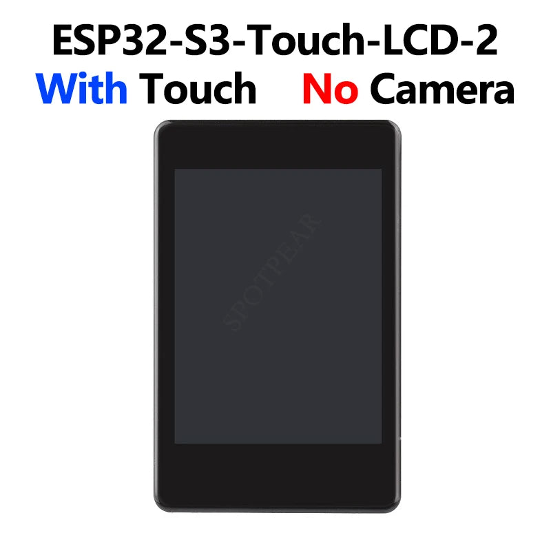 Waveshare ESP32-S3 2inch Capacitive Touch Display IPS 240×320 Camera Touch Option Supports WiFi Bluetooth Development Board