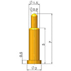 1Pcs Pogo Pin Connector Pogopin Battery Spring Loaded Contact SMD Needle PCB 1.8 2 3 4 5 6 7 8 9 10 12 mm