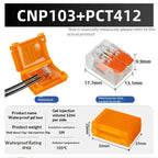New! 1 Set Waterproof CNP106 IPX8 Mini Gel Wire Connector Junction Box Outdoor Easy Universal Wiring Rainproof Terminal Blocks