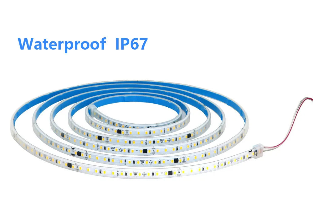 AC220V 230V 5M 600 LED Strip 2835 120LEDs/m Home Lamp Strip Red Ice Blue Green Yellow Pink Flexible And Cuttable Soft Lamp Bar