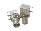 1pcs Connector BNC Jack Female Bulkhead Right Angle Solder PCB Mount Wire Terminals RF Coaxial Adapter New FJP-T1