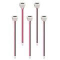 5pcs Type-C Female Chassis Waterproof 2P Solder Wire Type USB C Pigtail Cable USB-C Plug to 2 Pin Bare Wire Open End Connector