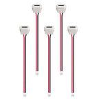5pcs Type-C Female Chassis Waterproof 2P Solder Wire Type USB C Pigtail Cable USB-C Plug to 2 Pin Bare Wire Open End Connector