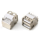 10PCS USB Interface Double-Layer USB Socket Type A Standard Port Male and Female Solder Socket DIP Straight Bent Pin PCB Socket