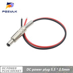 DC-099 DC Power Male Female Jack Charging Socket Jack With Cable Male Female Power Plug Connector Male Female Connector Adapter
