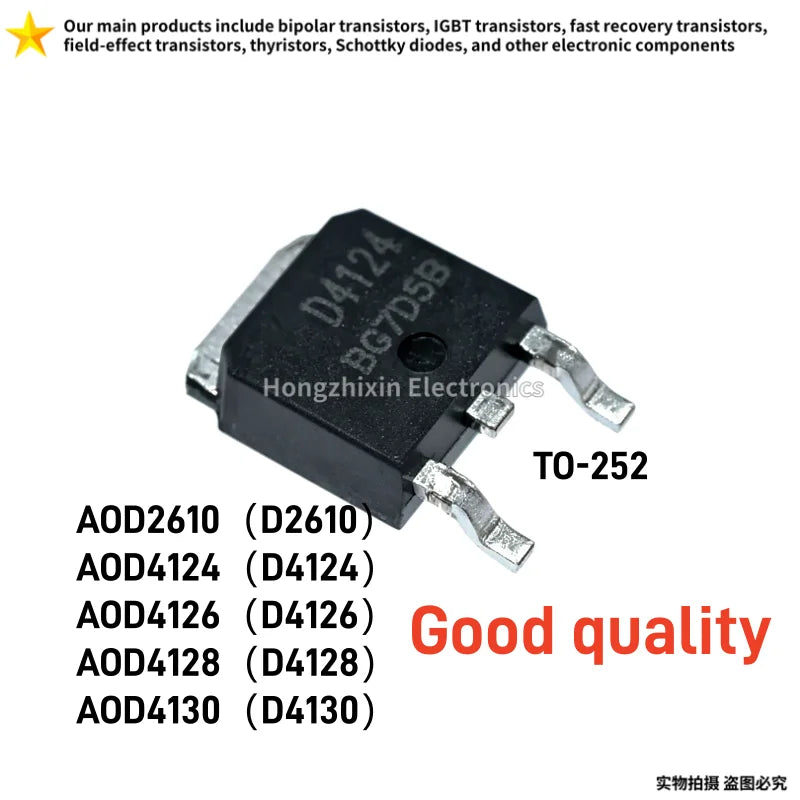 10PCS NEW FQD10N10 10N10 FQD12P10 12P10 FQD13N10L 13N10L FQD11P06 11P06 FQD16N25C 16N25C TO-252 Surface Mount MOS FET