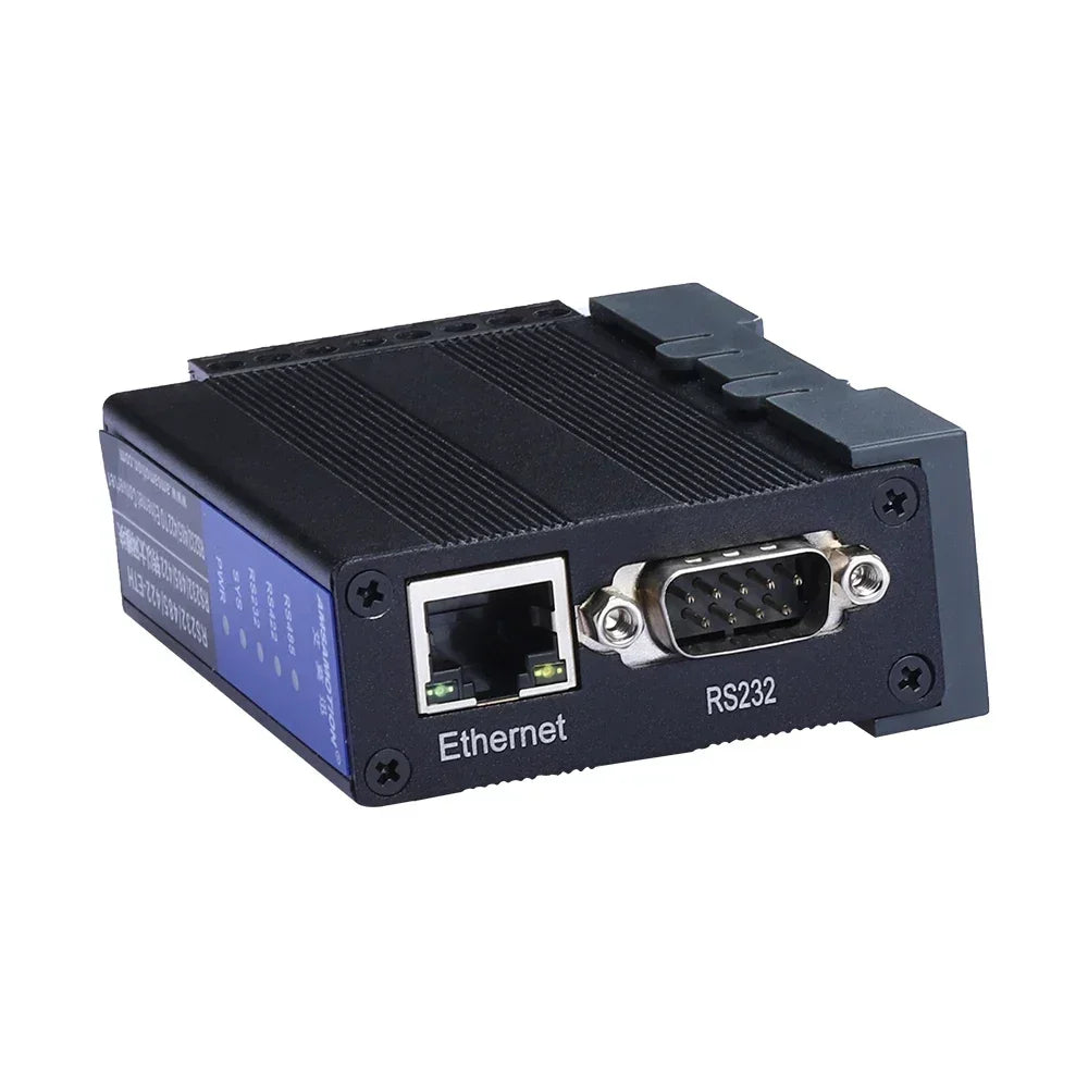 Din Rail RS232 RS485 RS422 to Ethernet Serial Server Module ETH Converter IOT 232-485-422-ETH Signal RTU to Modbus TCP Network