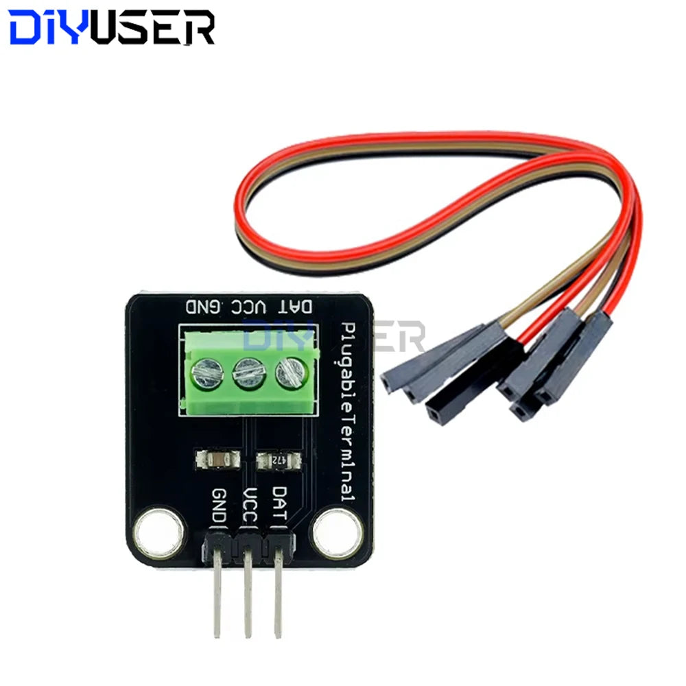 DS18B20 Temperature Sensor Waterproof Probe 100cm Cable, -55°C to +125°C, Stainless Steel