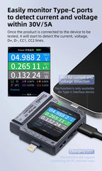 QianLi IBridge A3 Lightning Type-C Tail Plug Comprehensive Analysis Tester for iPhone Phone Charging Port Fault Detection Repair
