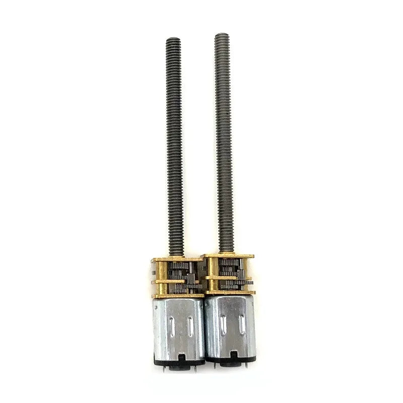 DC 3V 6v  gear motor N20 long shaft screw motor M4-55 threaded rod low speed metal Electric motor Smart car
