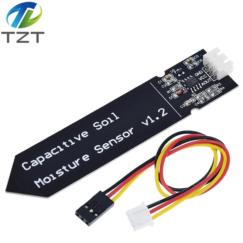 Capacitive Soil Moisture Sensors Module / Soil Humidity Digital Display Relay Control Module Automatic Watering TZT For Arduino