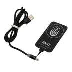 Protable Wireless Charger Adapter Receiver 10W Ultra Thin Type C Wireless Charging Patch with Magnetic Charging Cable for Phone
