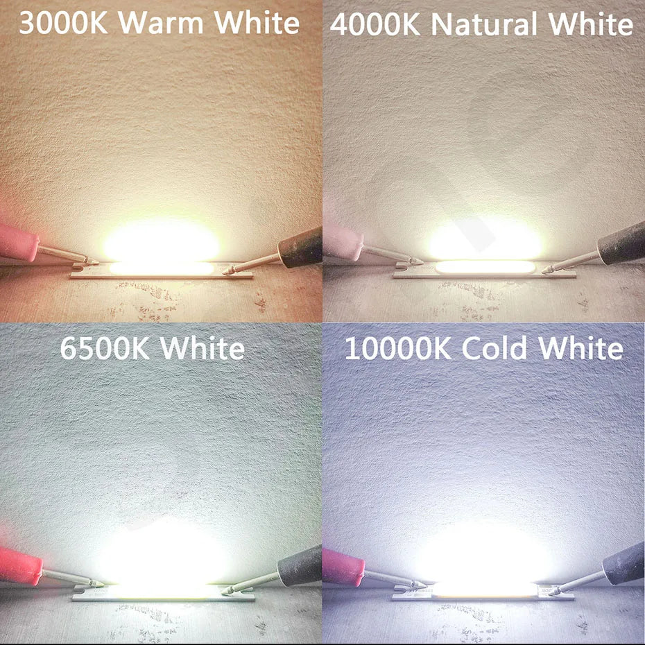 8pcs High Brightness LED COB Light Chip Lamp Beads 3W 5W DC 12V For LED Car Lights Bicycle Flashlight Wall Lamps Lights Tube DIY