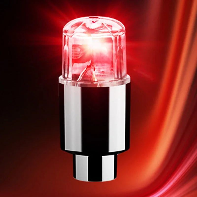 2/4Pcs Car Hub Ambient Light Bicycle LED Tire Lights Universal Car Neon Lamp Valve Cover Lights Tire Colorful Flashing BulbDecor