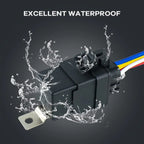 1PCS DC 12 24V 40A 4 5-Pin AMP Waterproof Relay Harness Tinned Copper Wires 5-PIN SPDT For  Boat Auto Fan Car relay With Socket