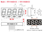 10PCS 0.56-inch 4-digit clock digital tube 50mmX19mm digital display "8" height 14.2mm seven-segment digital tube5462series5465
