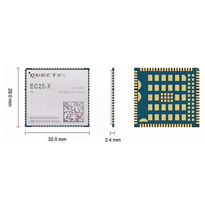Original Quectel 4G LTE Cat4 Wireless EC25-AUX LCC GSM GPS GPRS Module EC25AUXGA-128-SGNS EC25 module
