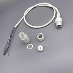 RJ45 Female Socket 8Pin Network Waterproof Pigtail Terminal Block 8 Core 1.25 Single-end Network Port Cable POE Camera Connector