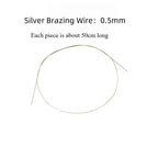 Silver Solder Wire & Sheet for Jewelry Making DIY Ring Bracelet Repair Multi Temp - Professional Easy to Use Soldering Craft Kit