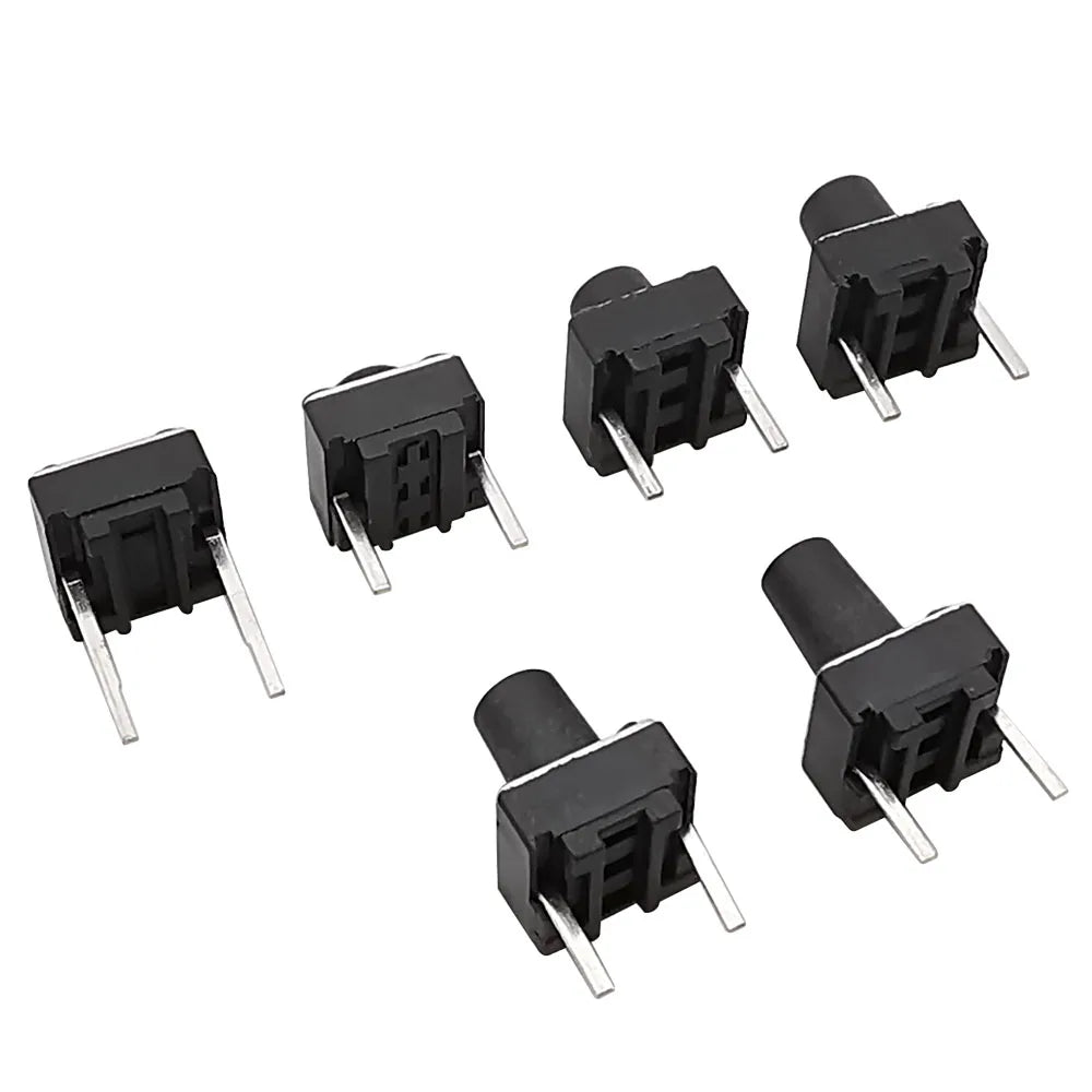 20/50/100 Pcs Micro Tactile Switch Momentary Tact DIP Switch 2 Pin 6 X 6 mm Micro Touch Push Button Switch High 5 mm 6 mm 7 mm 8