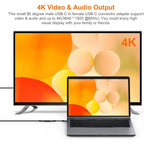 2PCS USB-C Female to USB-C Female Aluminum Connector Adapter Support 4K Video, Fast Charging & 10Gbps Data Transfer. (Black)