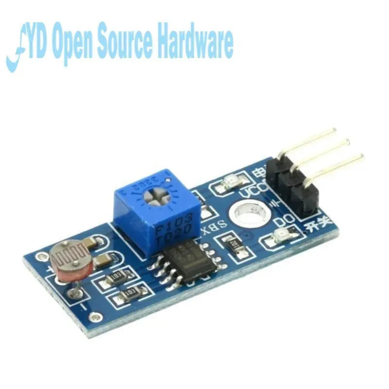 1-50PCS Digital Light Sensor Module 5516 Photoresistor, Adjustable Sensitivity, 3.3V-5V, LM393 Comparator for Smart Car
