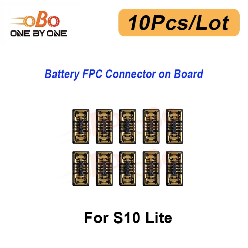 10Pcs Battery FPC Connector on Main Board Motherboard for Samsung S10 4G 5G Note 10 Plus Lite 20 Ultra Battery FPC Connector