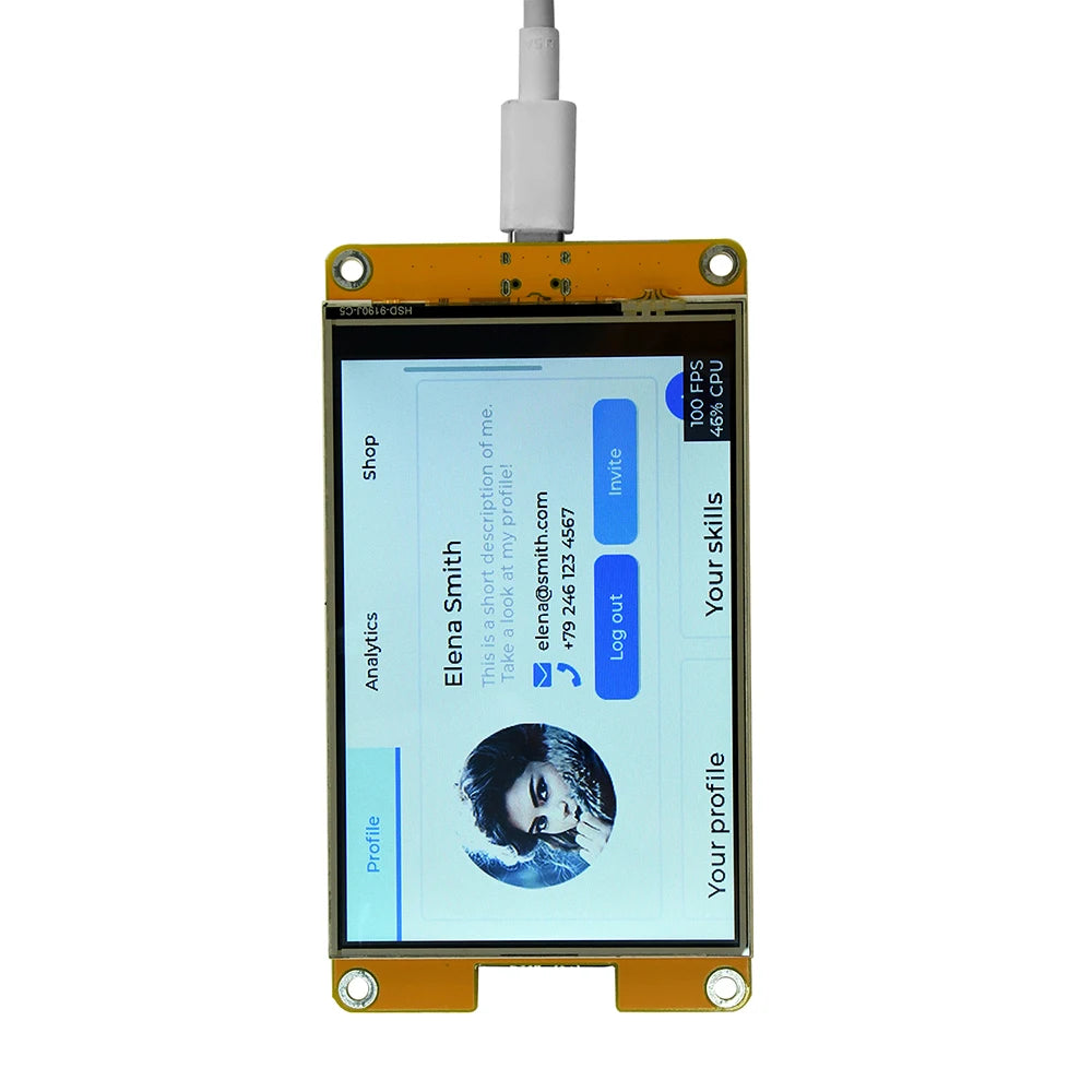 4.0-inch ESP32 WiFi Bluetooth Development Board Touchscreen ST7796S Driver 320*480 Smart Display Module Onboard ESP32-32E Module