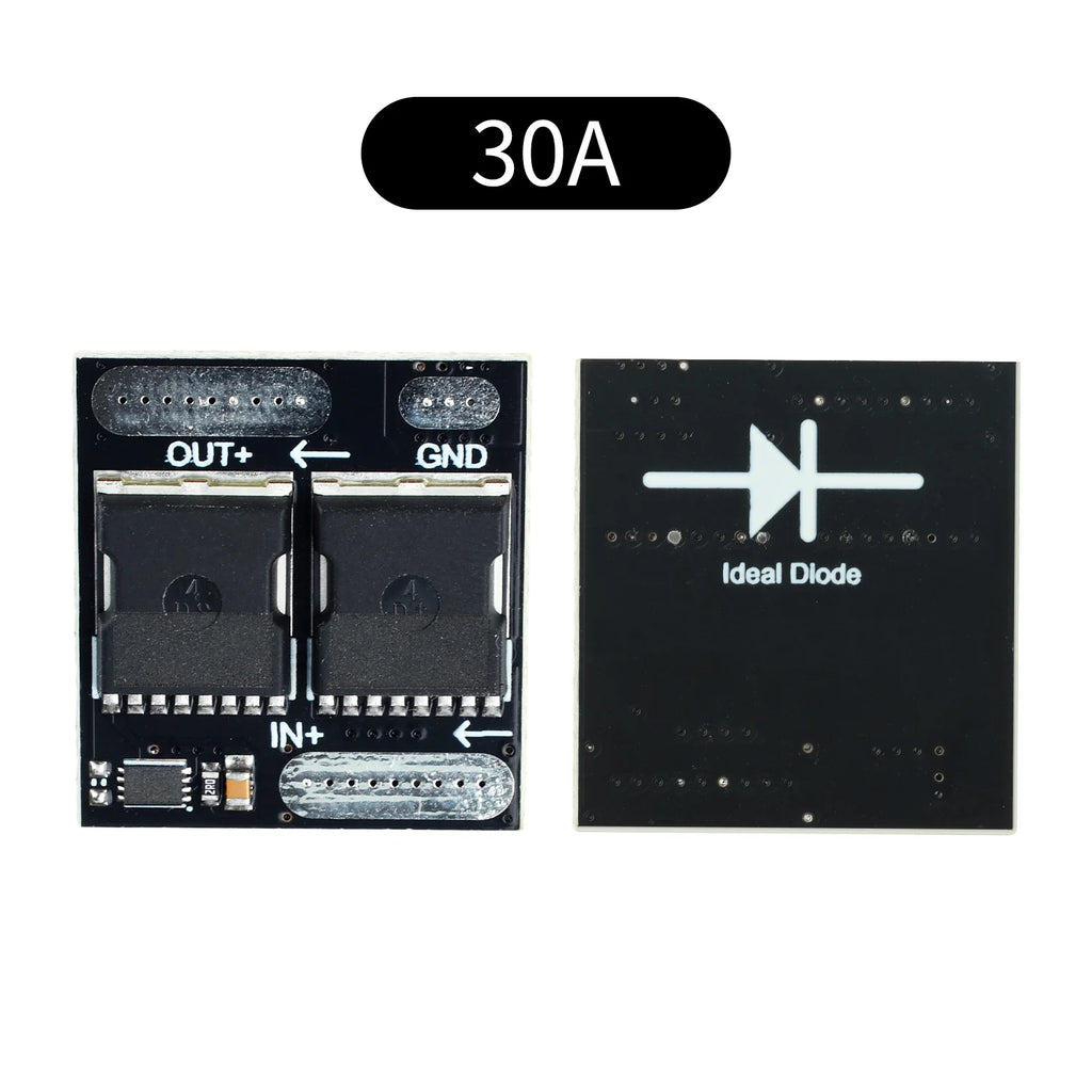 Ideal Diode Module 100V/30A 60V/10A Anti-Backflow Mini Rectifier Board Anti-reverse Ultra-Low Power Industrial Power Protection