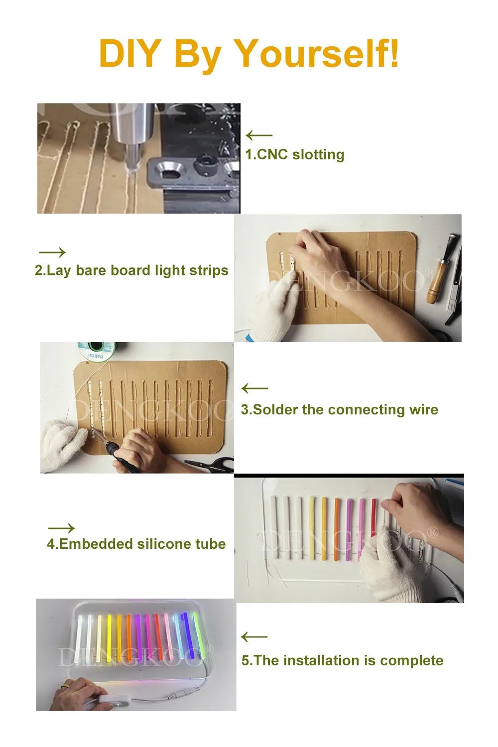 6mm 2835 S Led Strip Bendable DIY Neon Tape Light DC12V 120LED/m for DIYNeon Sign Letter Flexible Foldable String Lamp