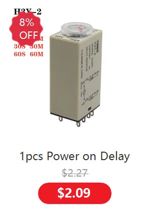 1set H3Y-4 Power On Time Delay Relay  Timer DPDT 14Pins  H3Y-4 1-60sec/ 3 Minute-60Minute  220v 110V 24V 12V