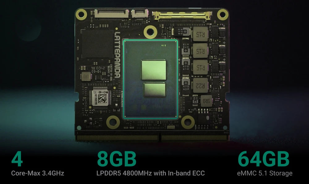 LattePanda Mu - A Micro x86 Compute Module (N100 CPU,8GB RAM,64GB eMMC)