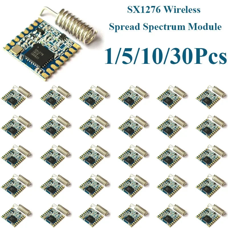 1~30Pcs SX1276 LORA Spread Spectrum Wireless Module 868 915MHz SPI Interface Long Range Wireless Communication Transceiver Modul