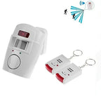 Wireless Garage Security Alarm Dual Remote Control Infrared Motion Sensor Detector for Home Burglar Alert Outdoor Shed