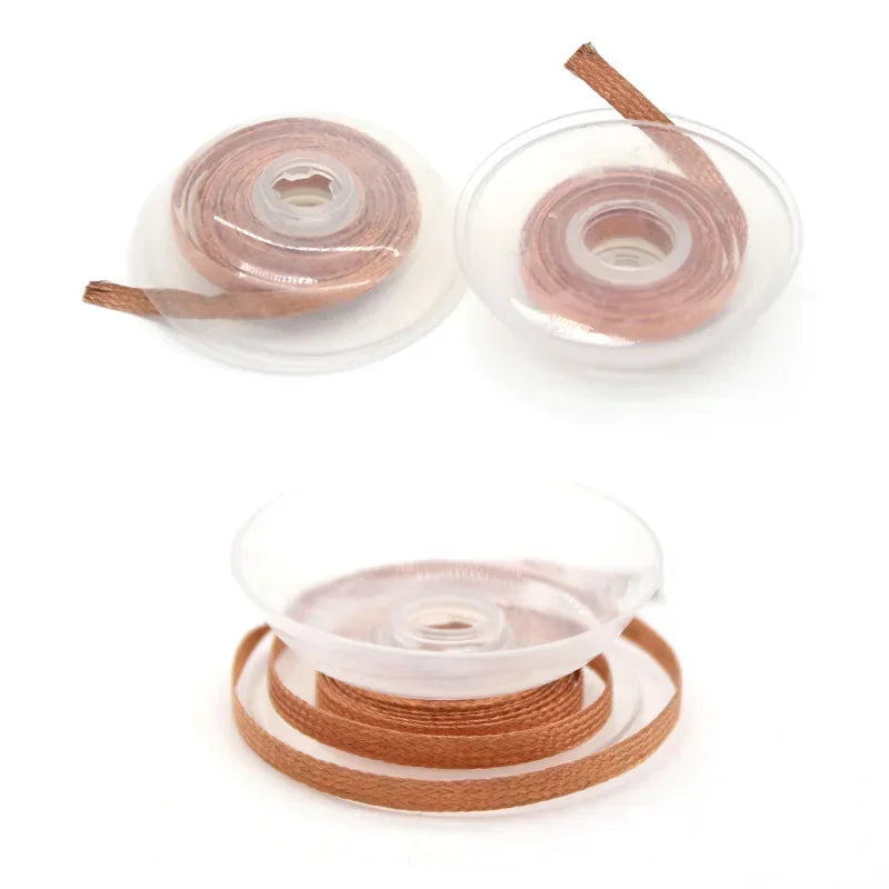 Copper Desoldering Mesh Solder Wick Low Residue No Clean Flux Tin Removal Wire For Electronics BGA PCB Soldering Repair Tools